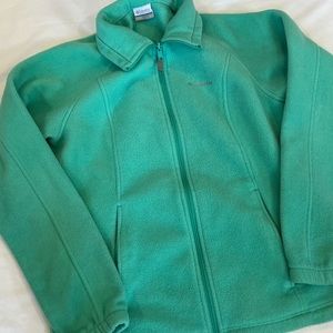 Large Columbia Long Sleeve Fleece Jacket Full Zip Womens Activewear Sports